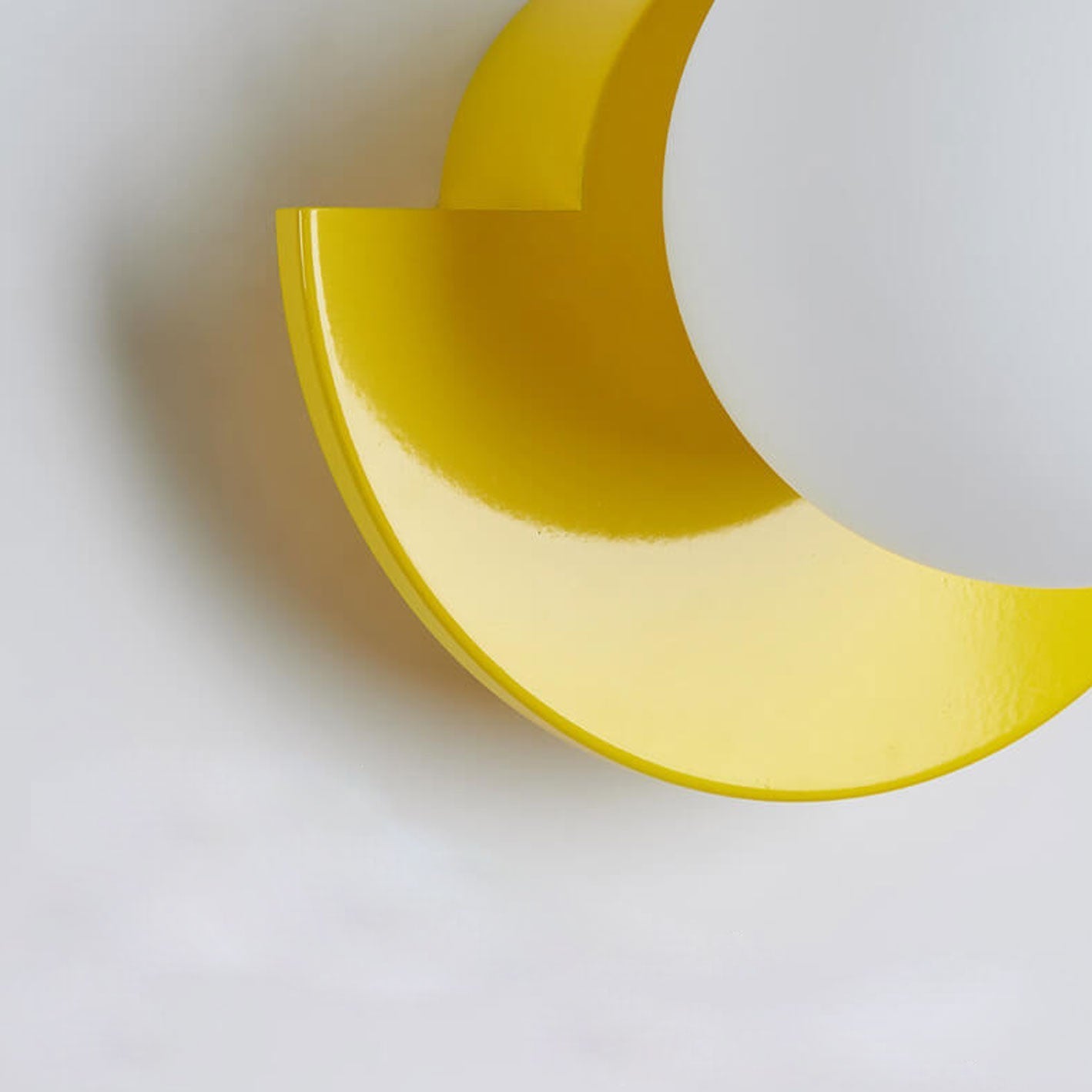 Modern Minimalist Glass Globe Wall Sconce | Semi-Circle Design