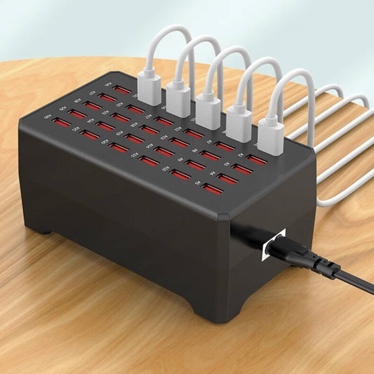 USB Charging Station | 30-Port Desktop Charger