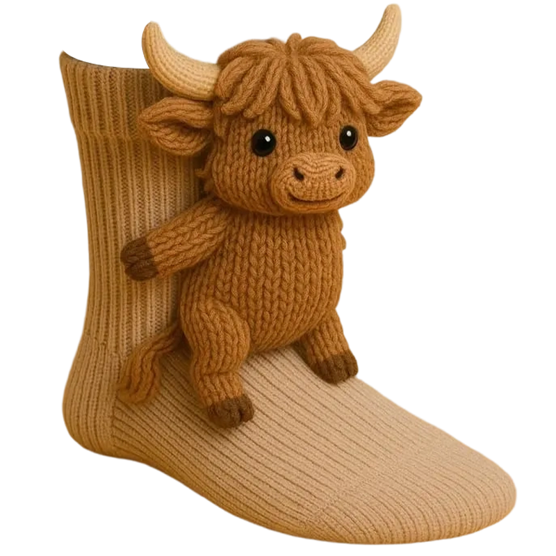 3D Knitted Animal Hug Socks