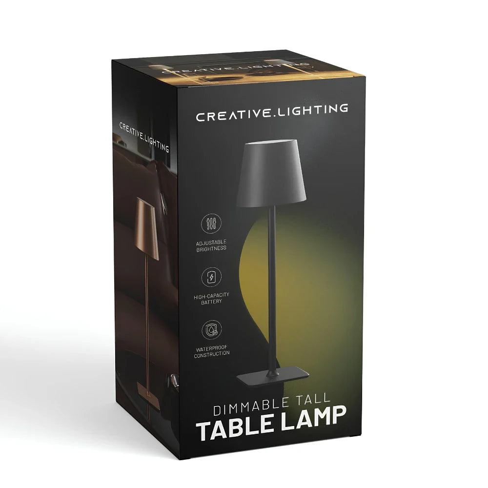 Tall Dimmable Table Lamp | Cordless indoor & outdoor light