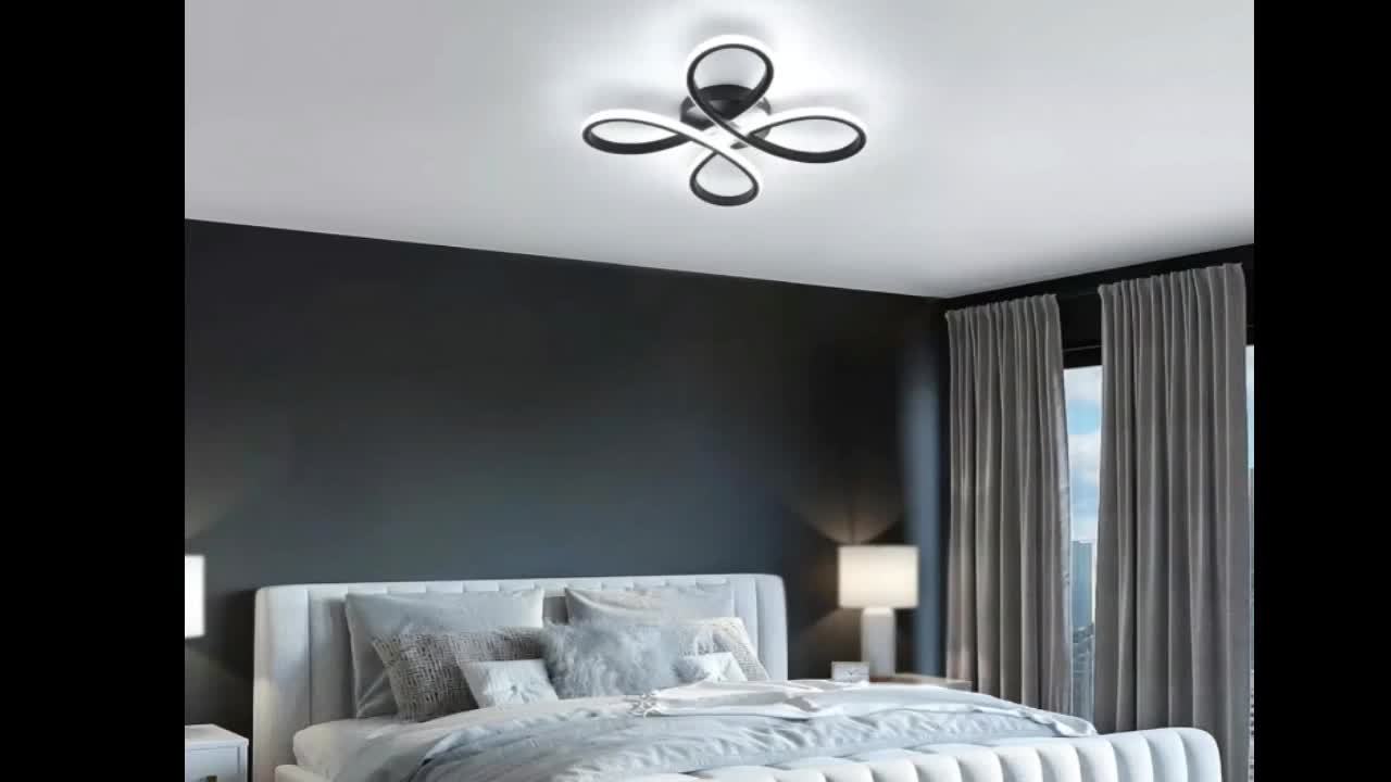 Modern Butterfly LED Ceiling Light | 3-Colour Dimmable with Wall Control