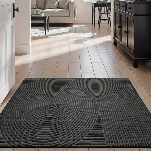 Non-Slip Geometric Door Mat | Indoor & Outdoor Entryway Rug
