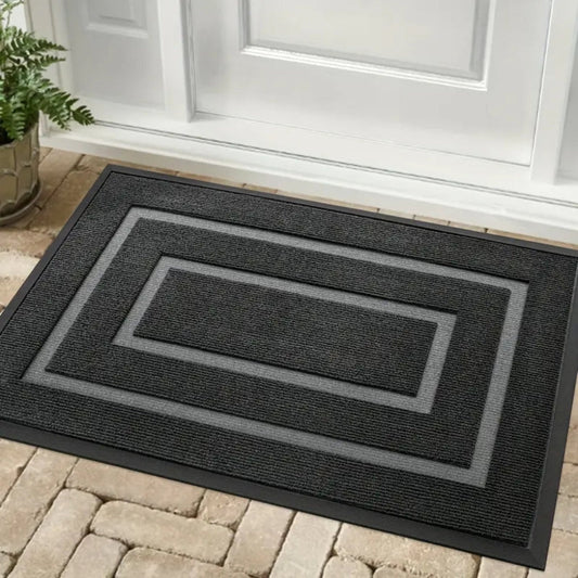 Waterproof rubber door mat | Low-profile entry rug