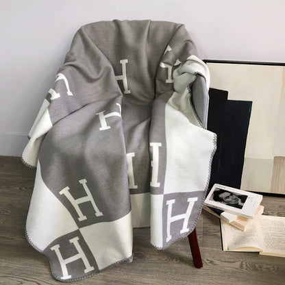 Throw Blanket Soft Faux Cashmere Cozy Sofa Bed Blanket