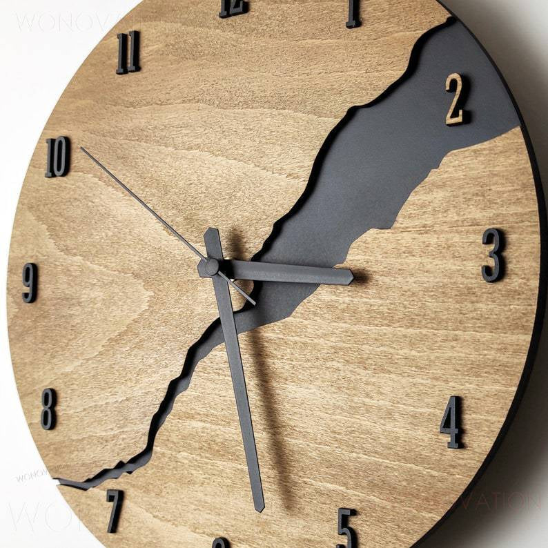 Wooden Wall Clock | Minimalist Natural Design