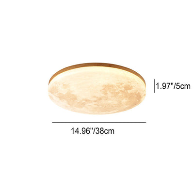 LED Ceiling Light | Nordic Minimalist Moon Flush Mount