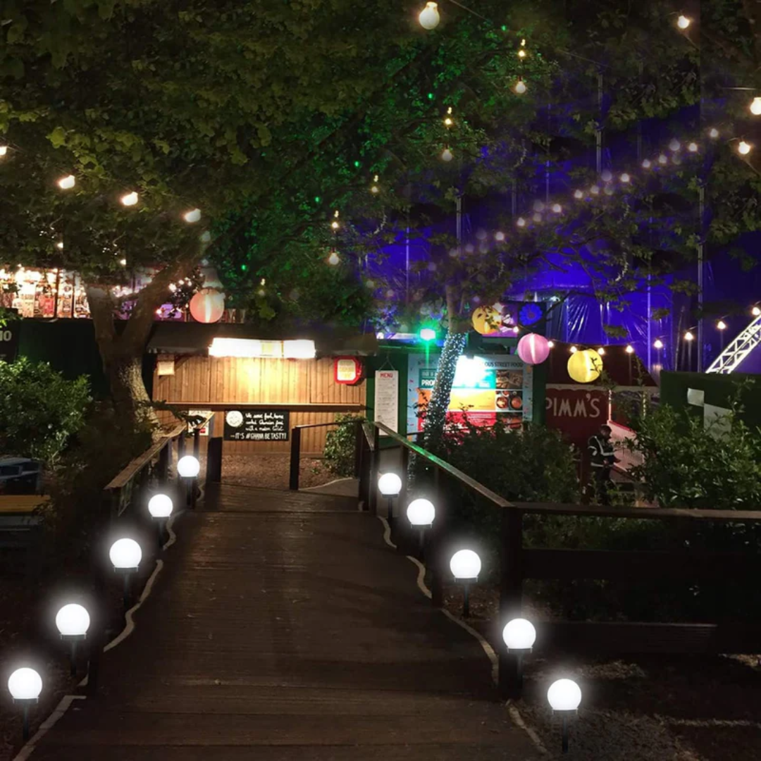 SunLuxe Orbs | Set of 3 Waterproof Solar Garden Lights