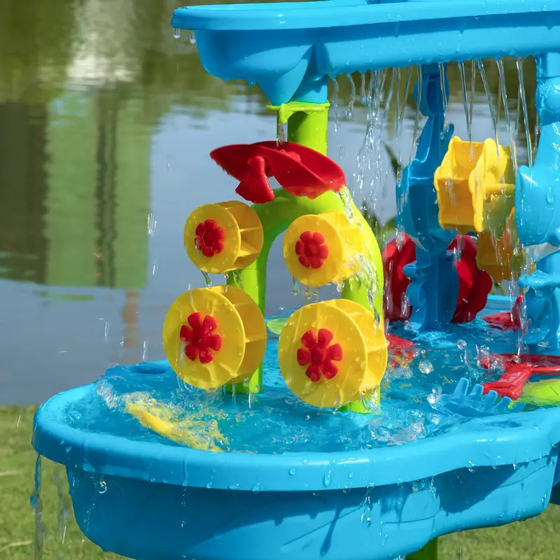Kids Water Table Sand Play Activity Set Outdoor Toy Table