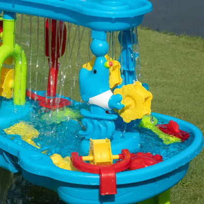 Kids Water Table Sand Play Activity Set Outdoor Toy Table