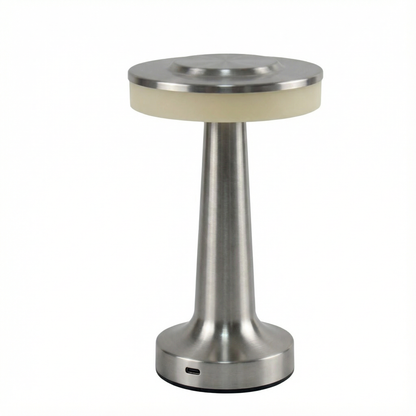 Touch-Control Rechargeable LED Table Lamp with Metal Body