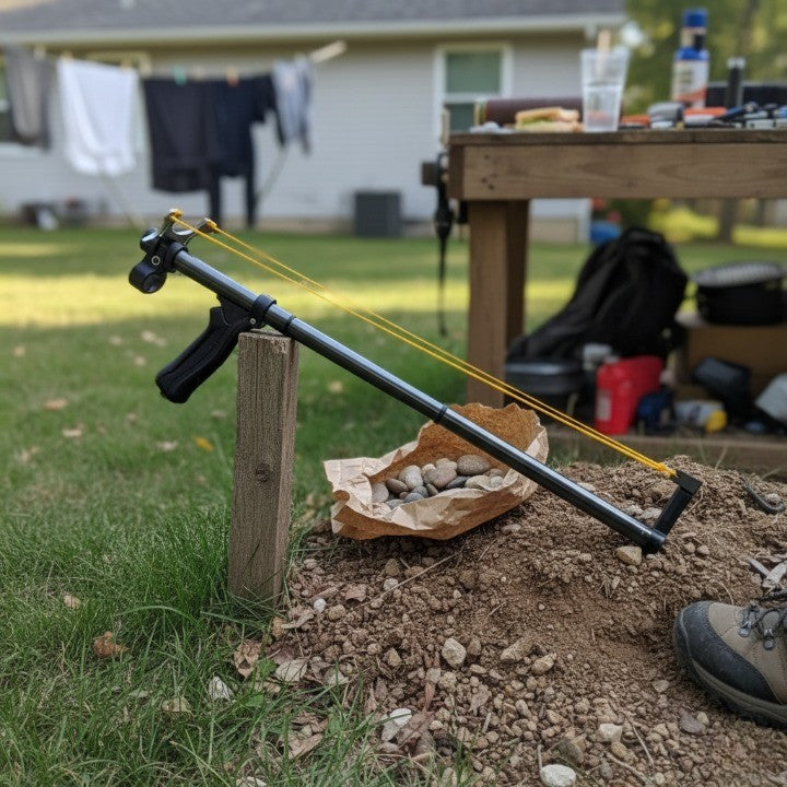 Slingshot High Power Telescopic Metal Hunting Launcher
