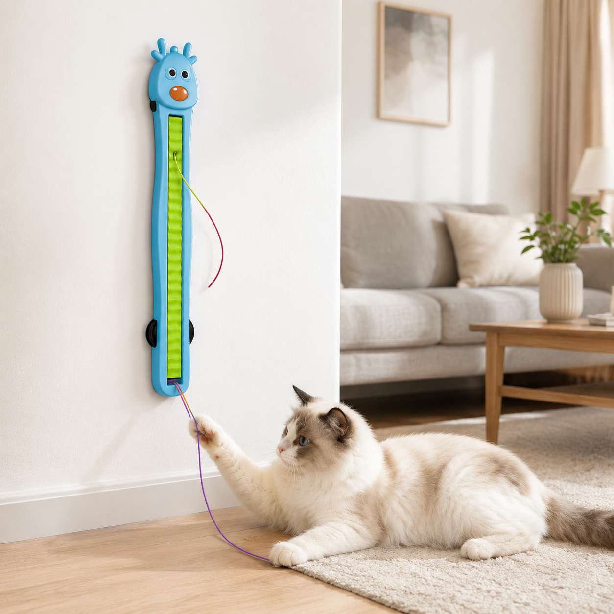Skywire Wall-Mounted Flying Rope Cat Teaser Toy