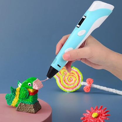 3D Printing Pen for Kids and Artists with USB PLA Filament Set