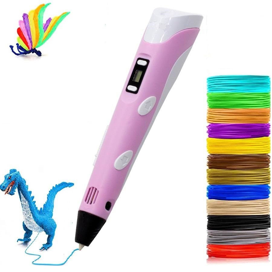 3D Printing Pen for Kids and Artists with USB PLA Filament Set