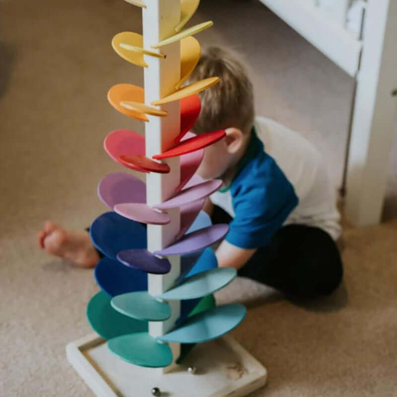 Marble Run Wooden Toy Rainbow Sound Tree Educational Toy