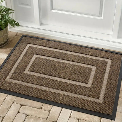 Waterproof rubber door mat | Low-profile entry rug