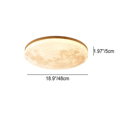 LED Ceiling Light | Nordic Minimalist Moon Flush Mount