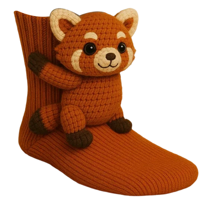 3D Knitted Animal Hug Socks