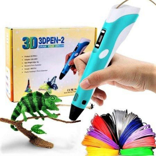 3D Printing Pen for Kids and Artists with USB PLA Filament Set