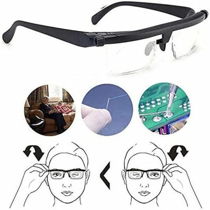 Reading Glasses Adjustable Self‑Tuning Lenses Lightweight Vision Aid