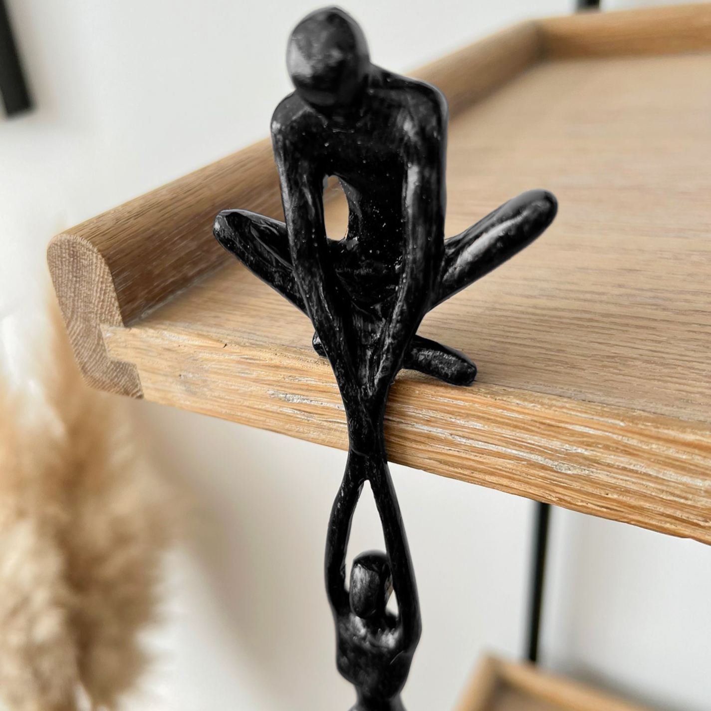 Abstract Couple Shelf Sculpture | Hanging shelf décor