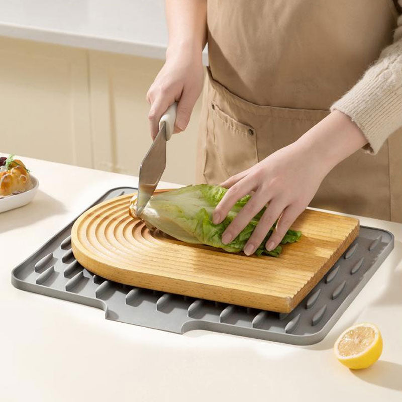 Drying Mat Dish Silicone Heat Resistant Kitchen Countertop Protector