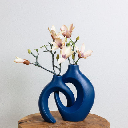 Flower Vase Ceramic Woven Decorative Table Centerpiece
