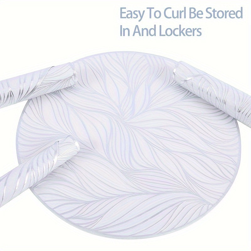 Round PVC Placemats with Golden Foil | Heat-Resistant & Stylish Table Mats