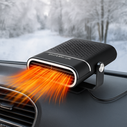 12V/USB Car Heater | Compact demisting airflow