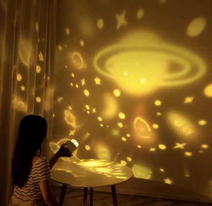 Star Projector Night Light | Soothing Galaxy Ceiling for Kids