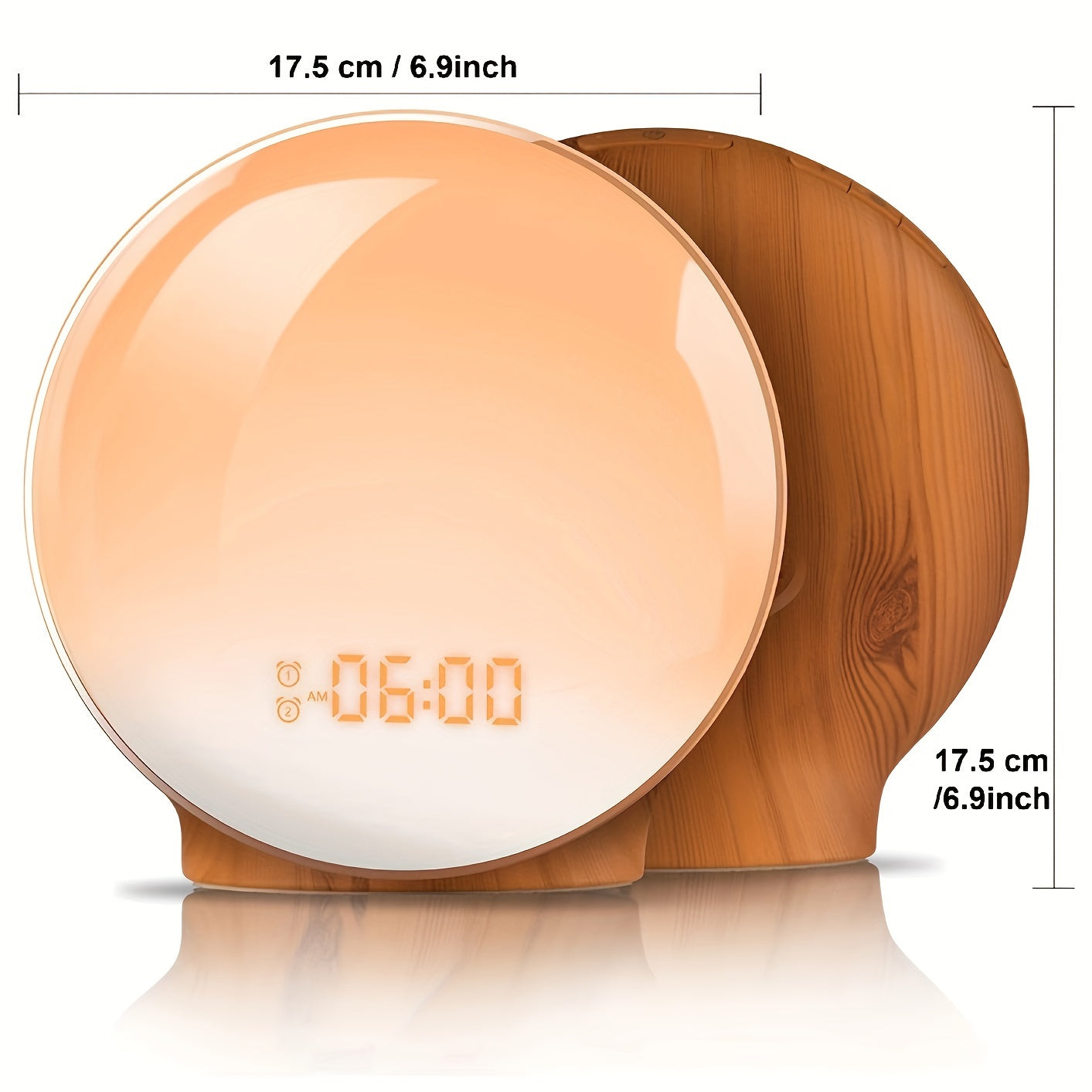 Smart Sunrise Wake-Up Alarm Clock | App-Controlled Light & Sound Simulation