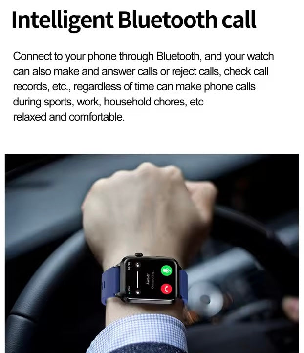 Smartwatch | Blood Pressure & Heart Rate Monitor | SOS Alert | IP68 | Bluetooth Calling | AMOLED