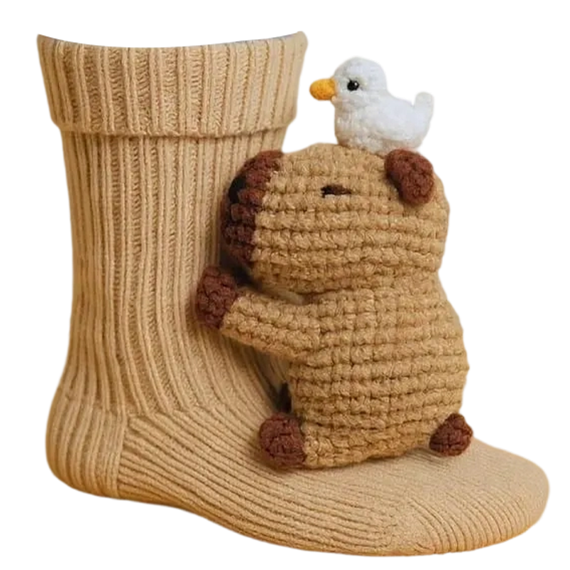 3D Knitted Animal Hug Socks