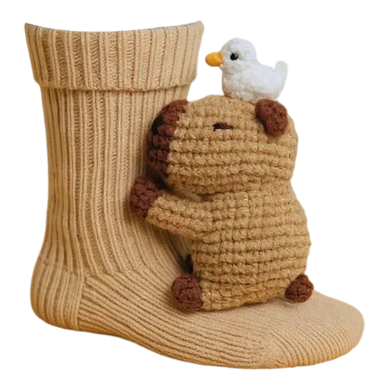 3D Knitted Animal Hug Socks