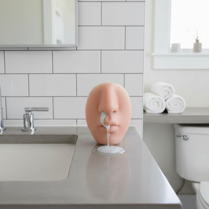 Soap Dispenser Nose Wall Mount Silicone Funny Prank Decor Gadget