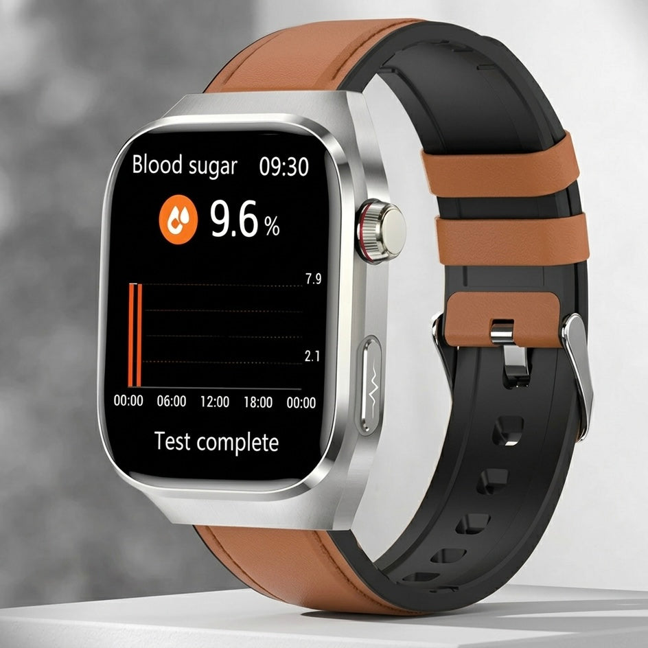 ECG Smart Watch | Heart Rate, Blood Oxygen & Sleep Tracking | IP68 | Bluetooth Calling | 650mAh | 2.04" AMOLED