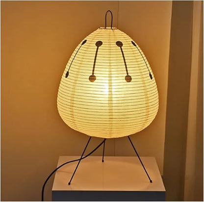 Japanese Paper Table Lamp | Retro Rice Paper Lighting