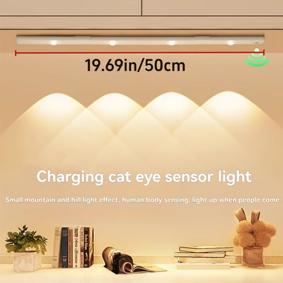 Motion Sensor LED Cabinet Light | USB Rechargeable with 3-Colour Dimming