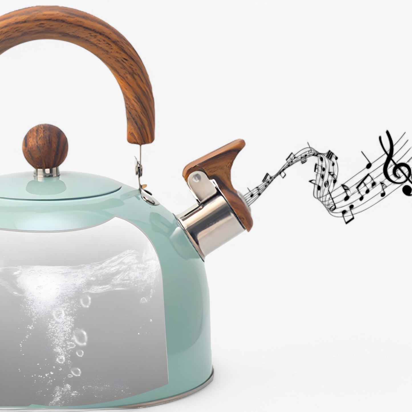 Kitchen Whistling Kettle Stainless Steel Induction Tea Pot 2.5L
