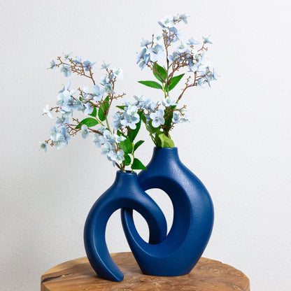 Flower Vase Ceramic Woven Decorative Table Centerpiece