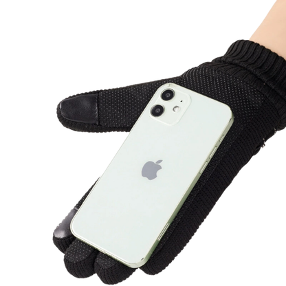 Leather Gloves Mens Winter Windproof Warm Driving Gloves