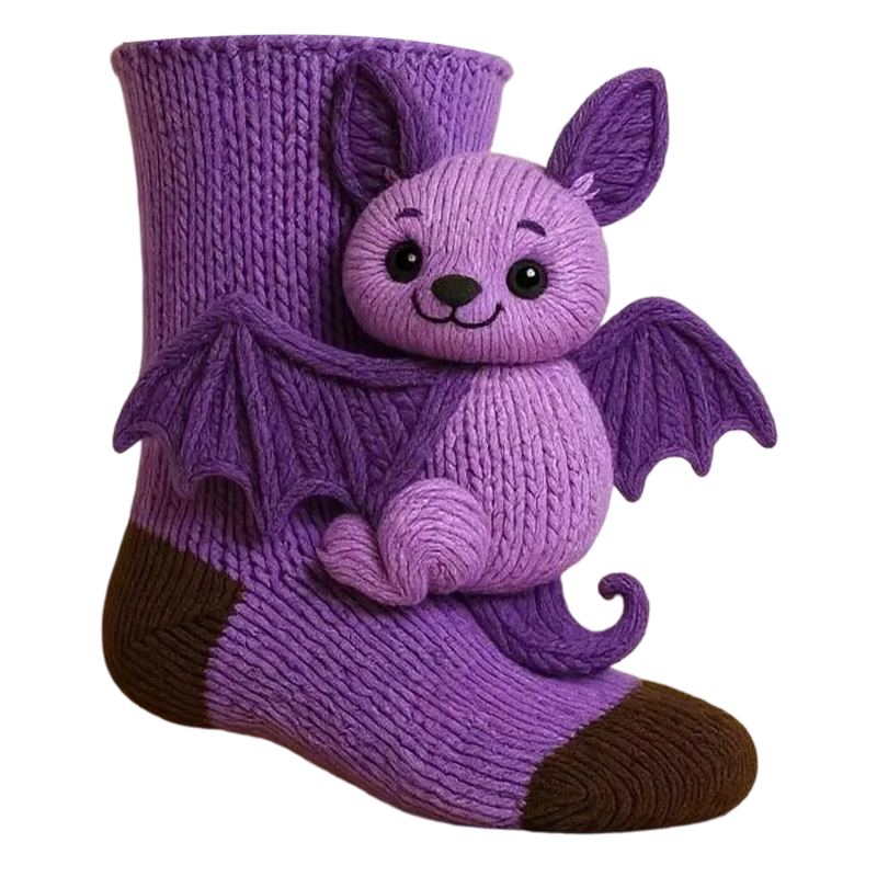 3D Knitted Animal Hug Socks