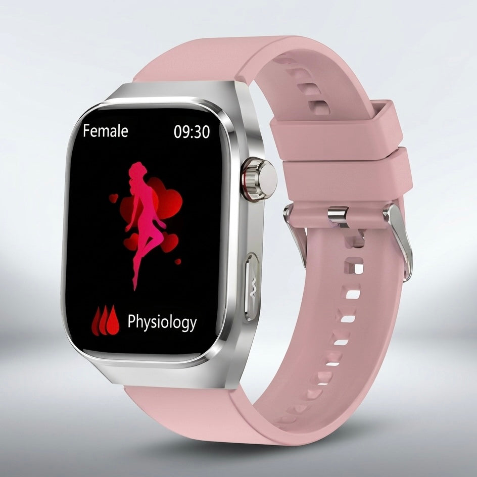 ECG Smart Watch | Heart Rate, Blood Oxygen & Sleep Tracking | IP68 | Bluetooth Calling | 650mAh | 2.04" AMOLED