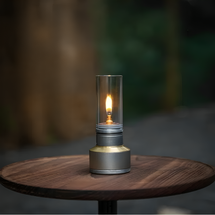 Camping Lantern Butane Gas Portable Aluminum Outdoor Light