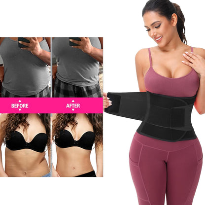 Waist Trainer Belt Neoprene Sweat Waist Trimmer Lumbar Support