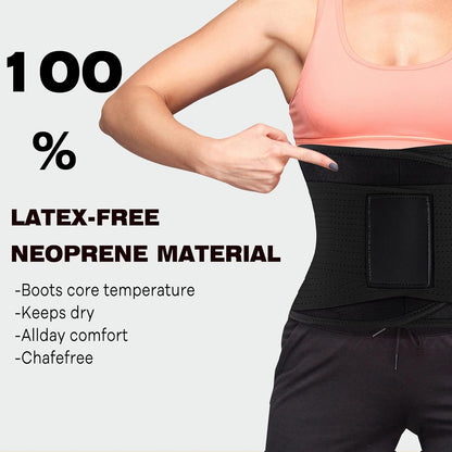 Waist Trainer Belt Neoprene Sweat Waist Trimmer Lumbar Support