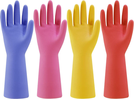 Cleaning Gloves Non Slip Rubber Kitchen Dishwashing Gloves Set