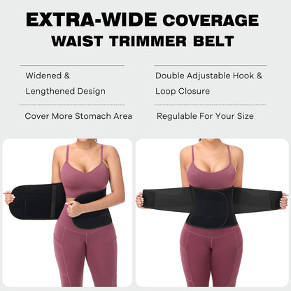 Waist Trainer Belt Neoprene Sweat Waist Trimmer Lumbar Support