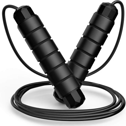 Jump Rope Adjustable Speed Fitness Skipping Rope Steel Cable