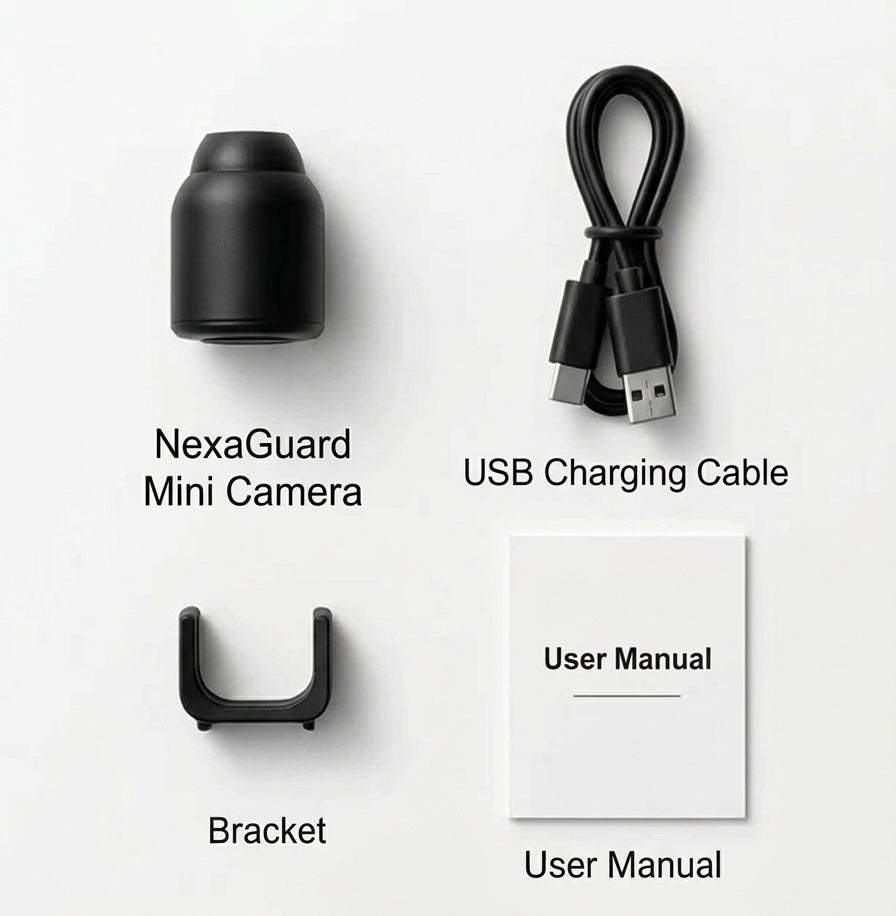 NexaGuard Smart Mini WiFi Camera | 1080P HD | 140° Wide Angle | Night Vision | Motion Alerts